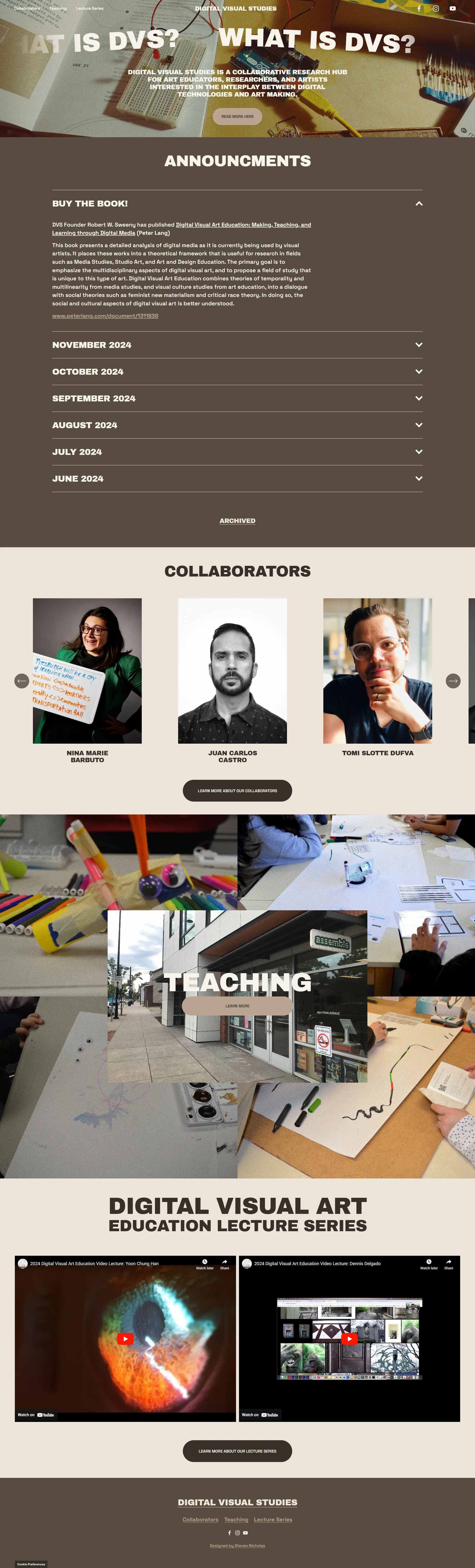 New DVS Home Page